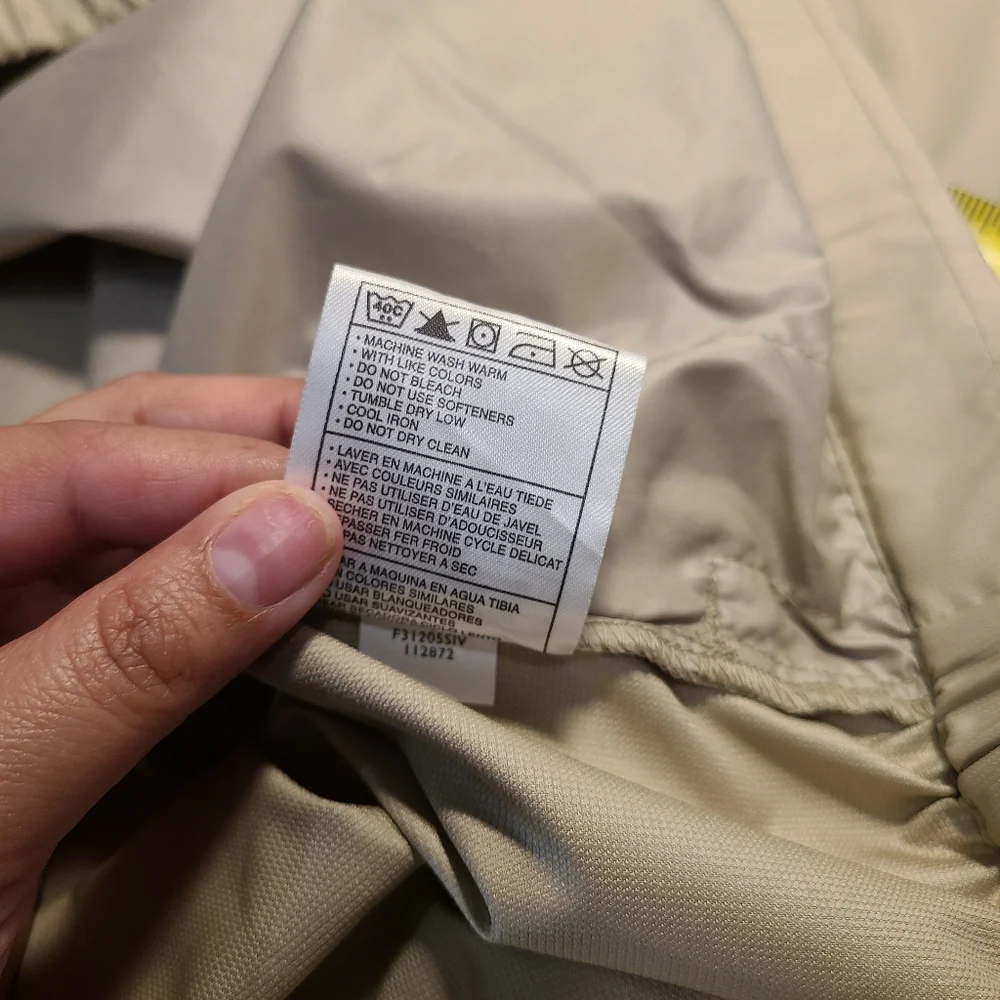 Nike Lightweight Golf Windbreaker Performance Layer Vest Beige Men's Size Large